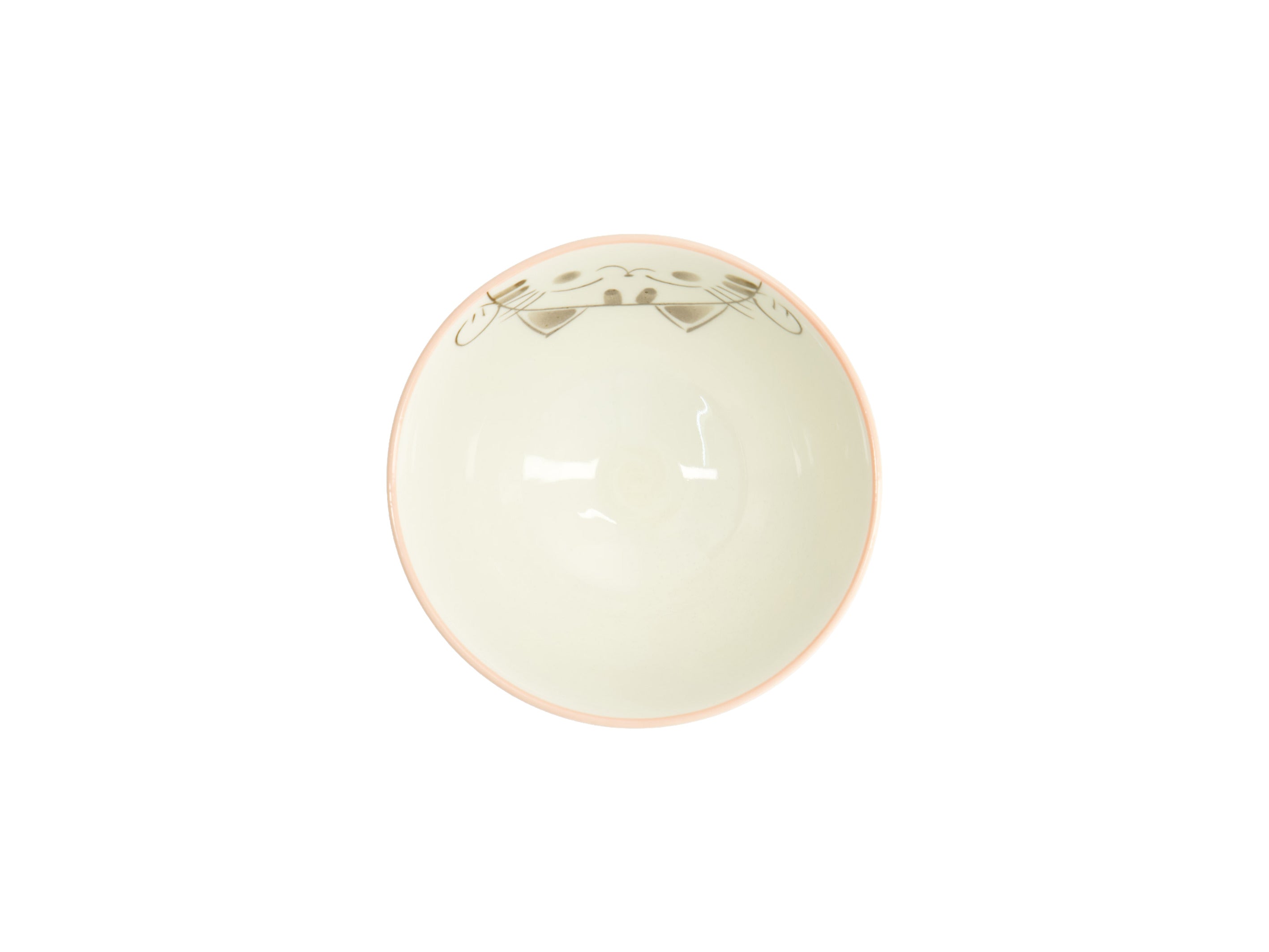 Tokyo Design Kawaii Rice Bowl 11.5x6cm Cat Neko - White