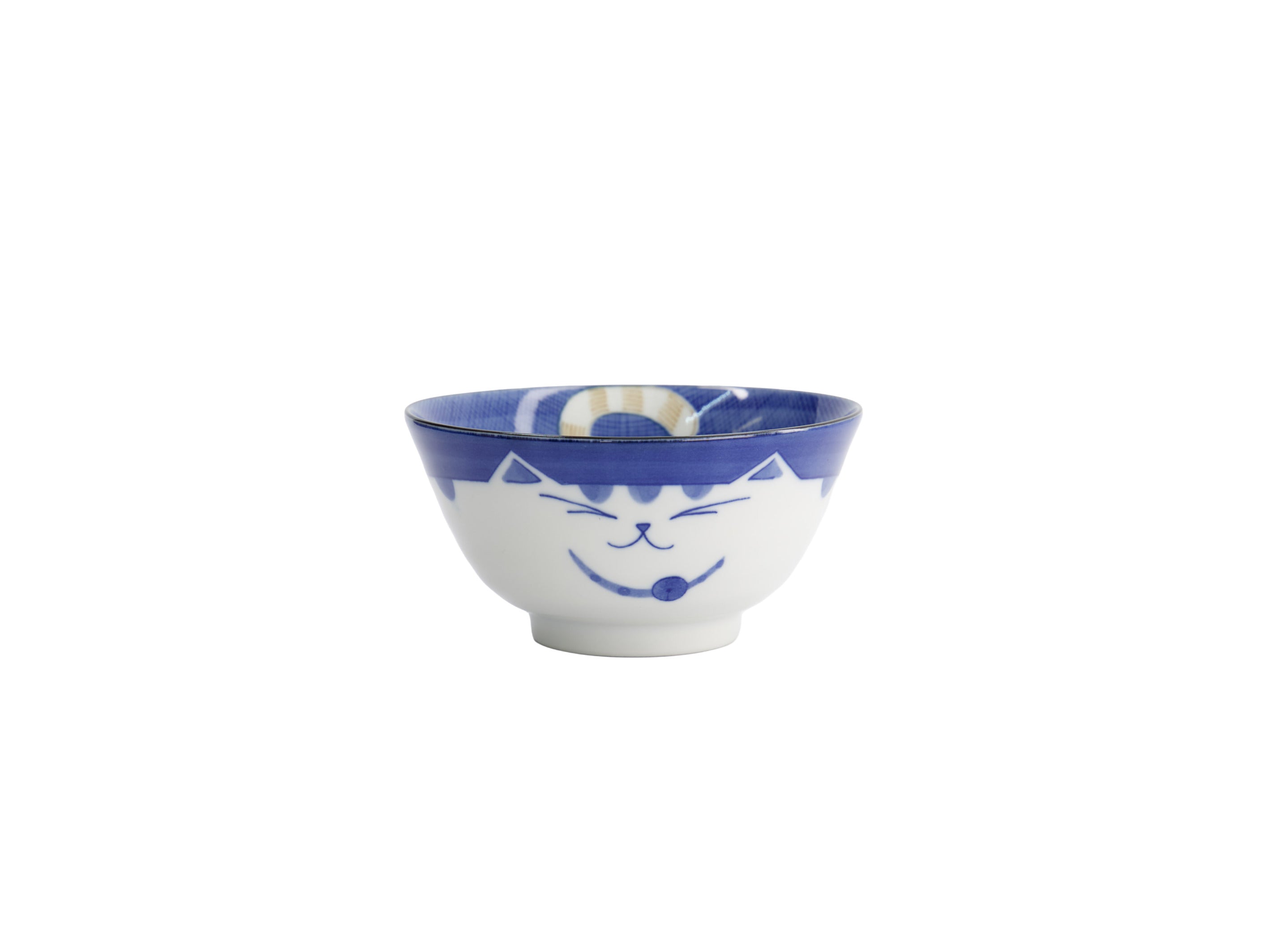 Tokyo Design Kawaii Neko Cat Tayo Bowl 13x6.5cm - Blue