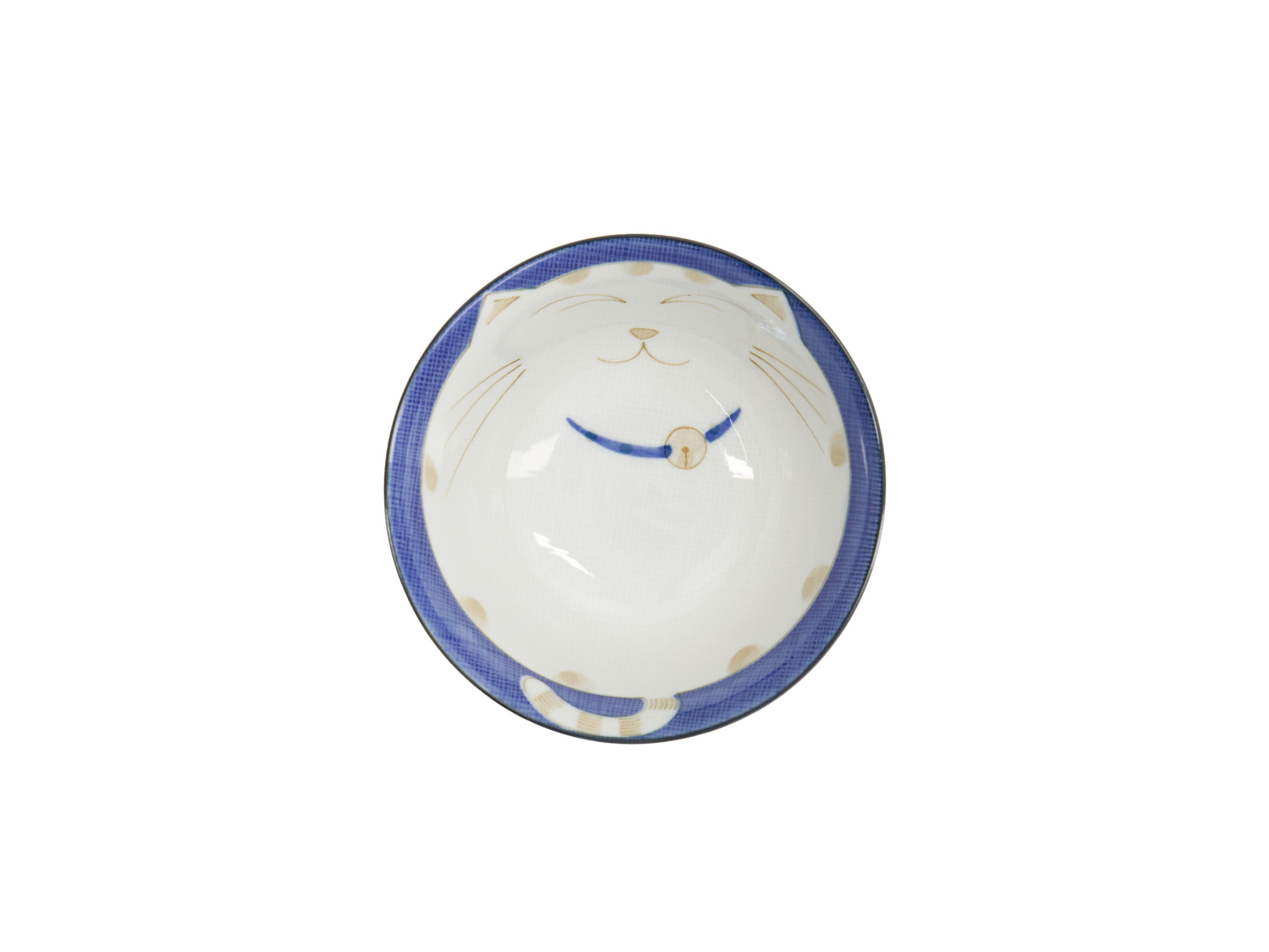 Tokyo Design Kawaii Neko Cat Tayo Bowl 13x6.5cm - Blue