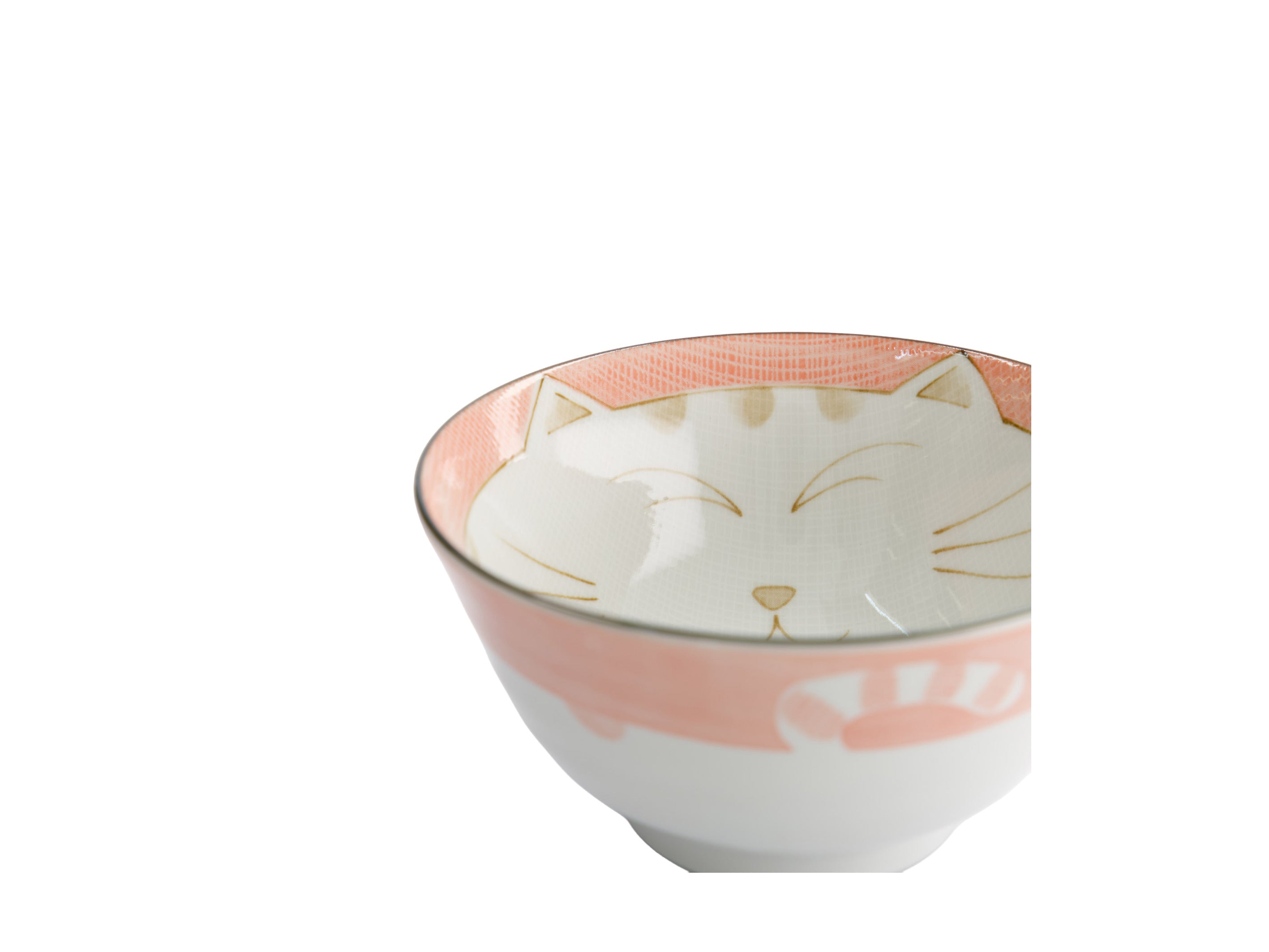 Tokyo Design Kawaii Neko Cat Tayo Bowl 13x6.5cm - Pink