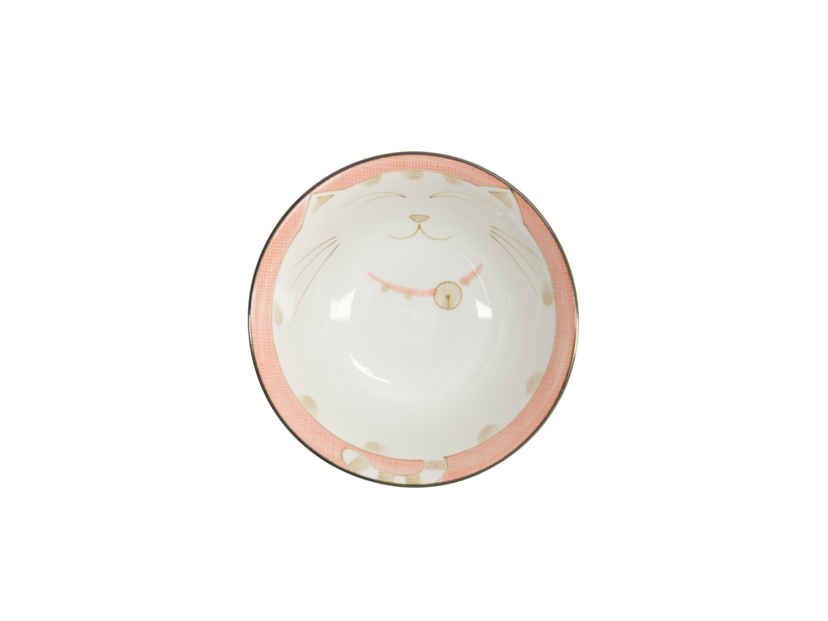 Tokyo Design Kawaii Neko Cat Tayo Bowl 13x6.5cm - Pink