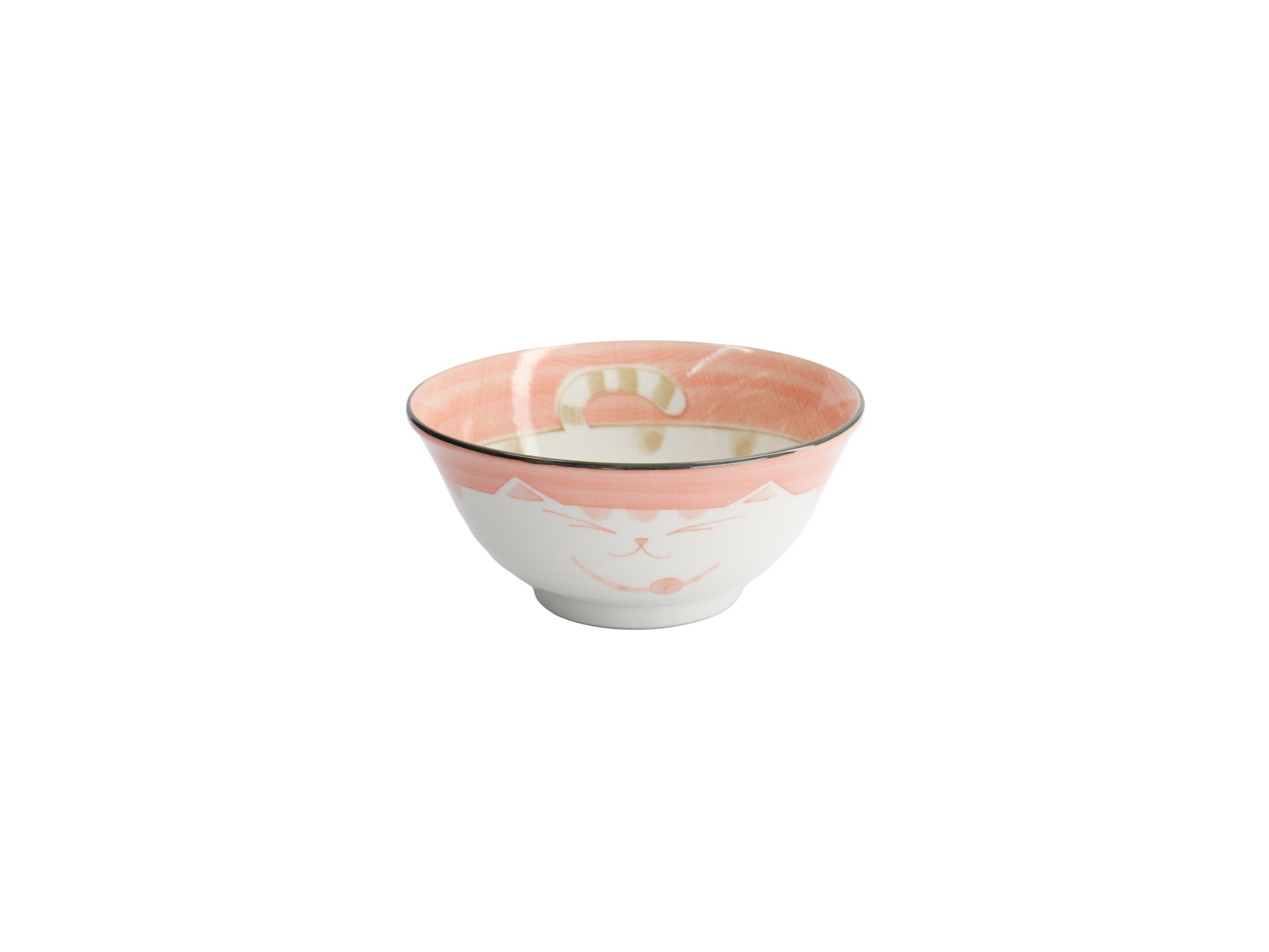 Tokyo Design Kawaii Neko Cat Tayo Bowl 15x7cm - Pink