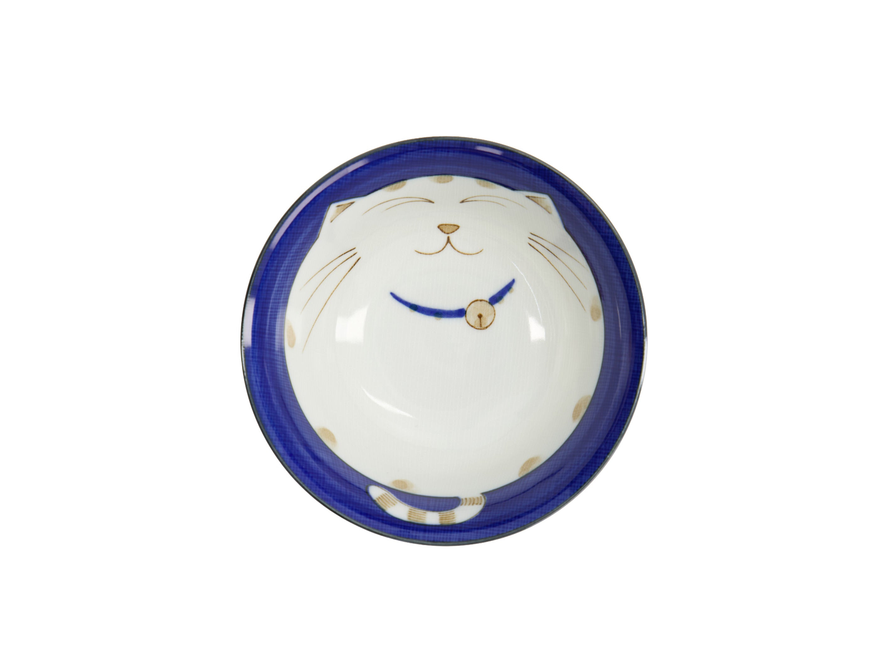 Tokyo Design Kawaii Neko Cat Tayo Bowl 15x7cm - Blue