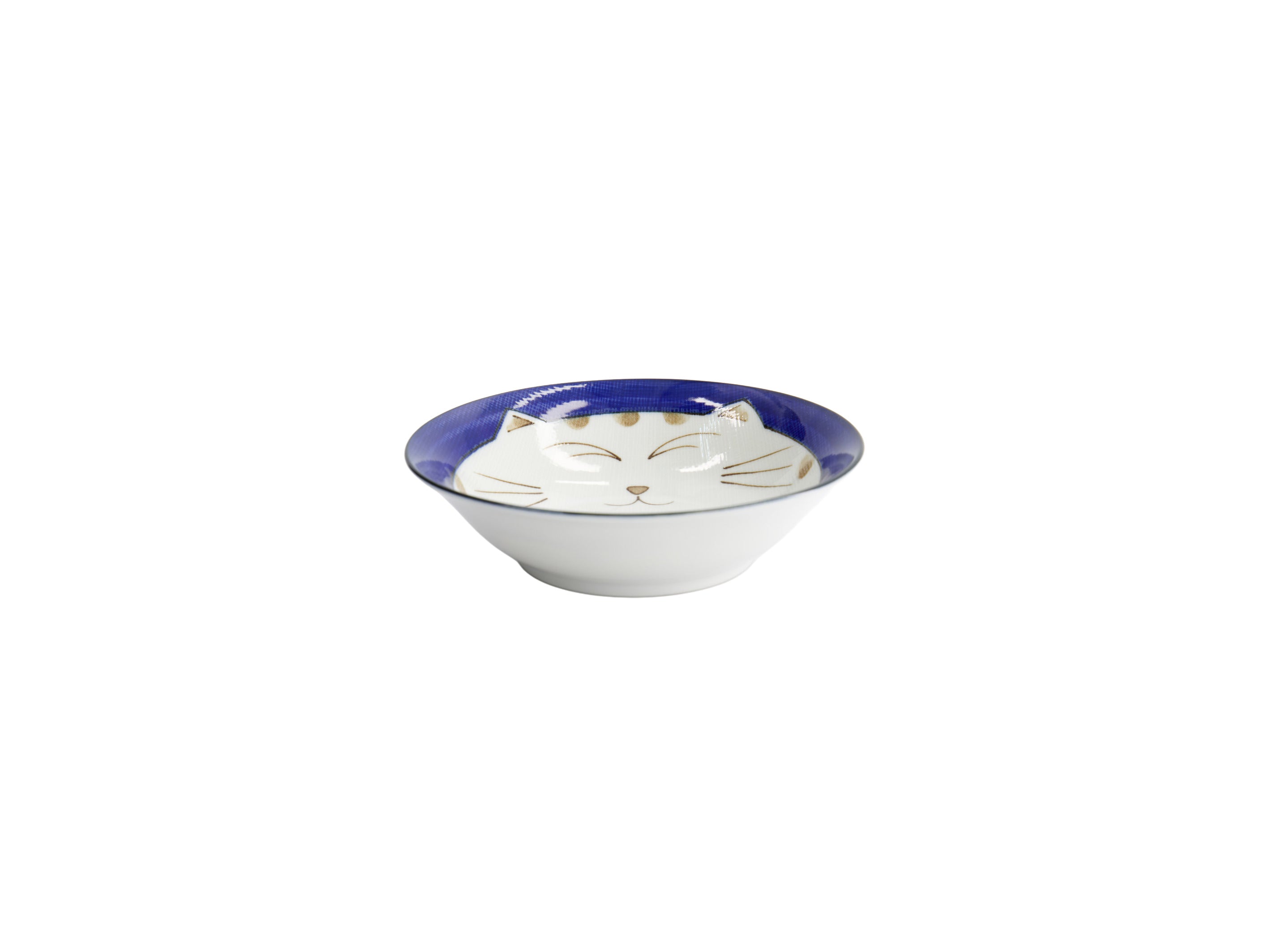 Tokyo Design Kawaii Neko Cat Bowl 16.5x5cm - Blue
