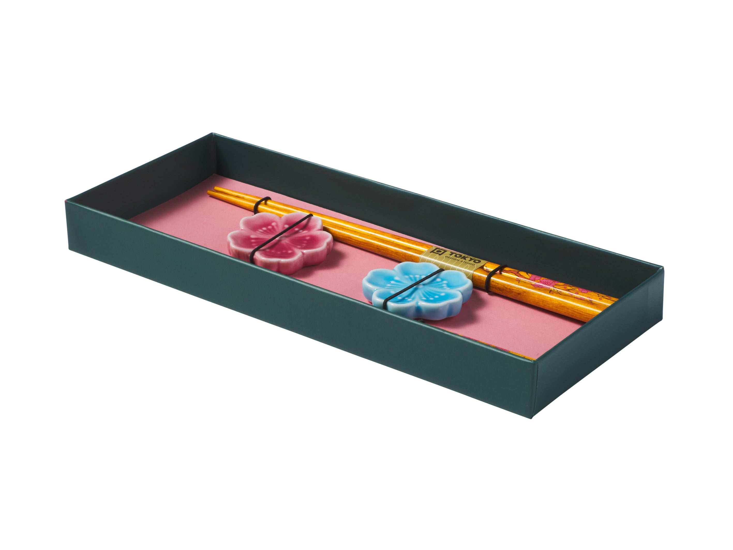 Tokyo Design Chopstick Fujisakura Chopsticks with Rest 4pc Gift Boxed Assorted
