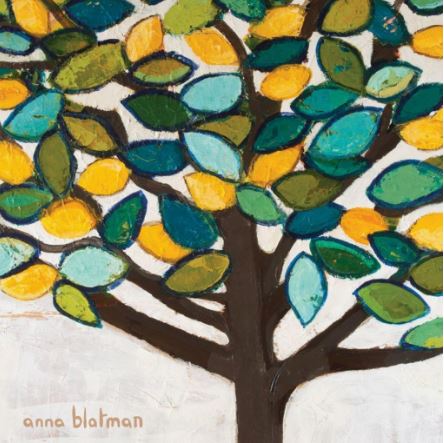 Anna Blatman Lilli Rock Lemon Tree Trivet - 20x20cm