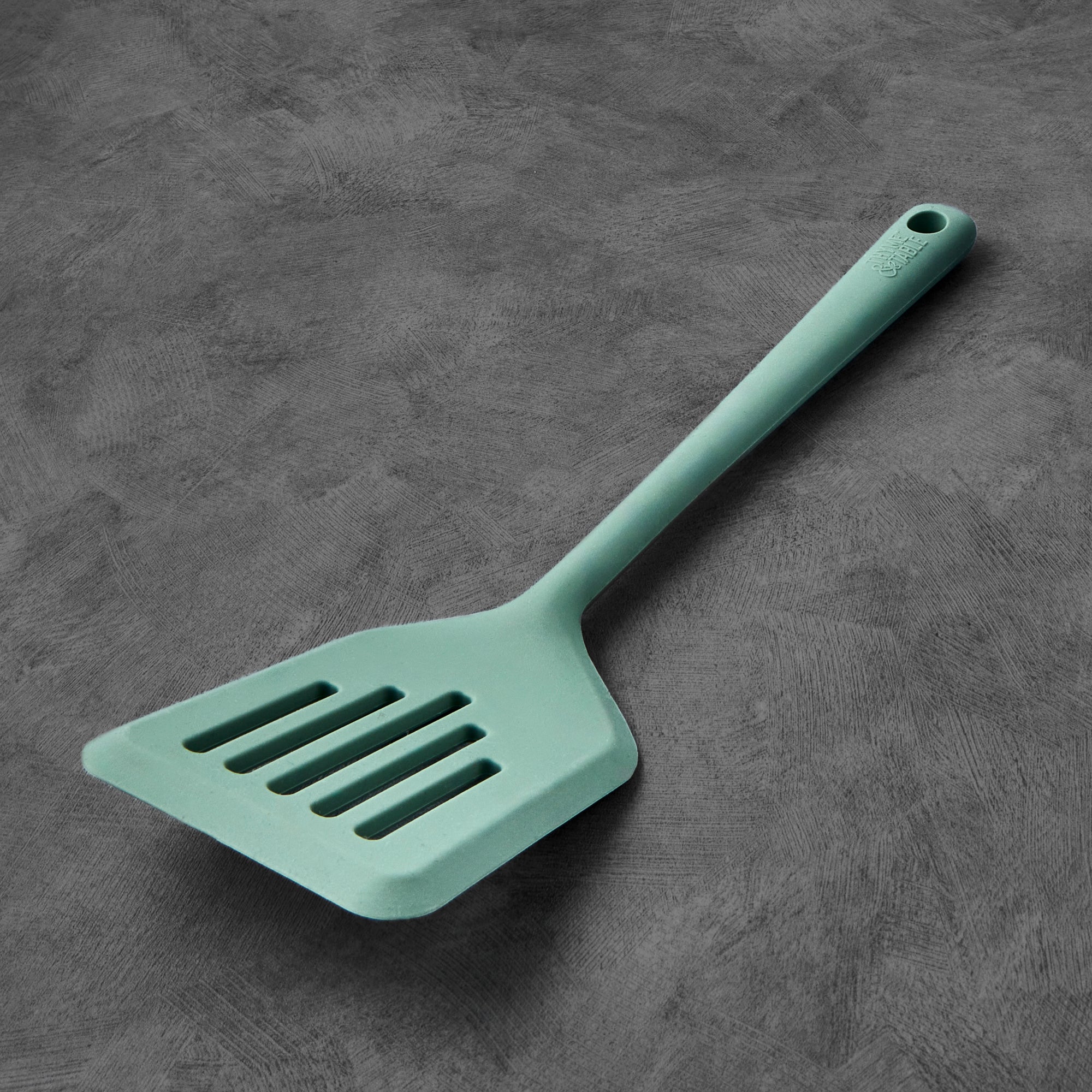 Cuisena Silicone Mini Slotted Turner - Sage - 21x5.5cm