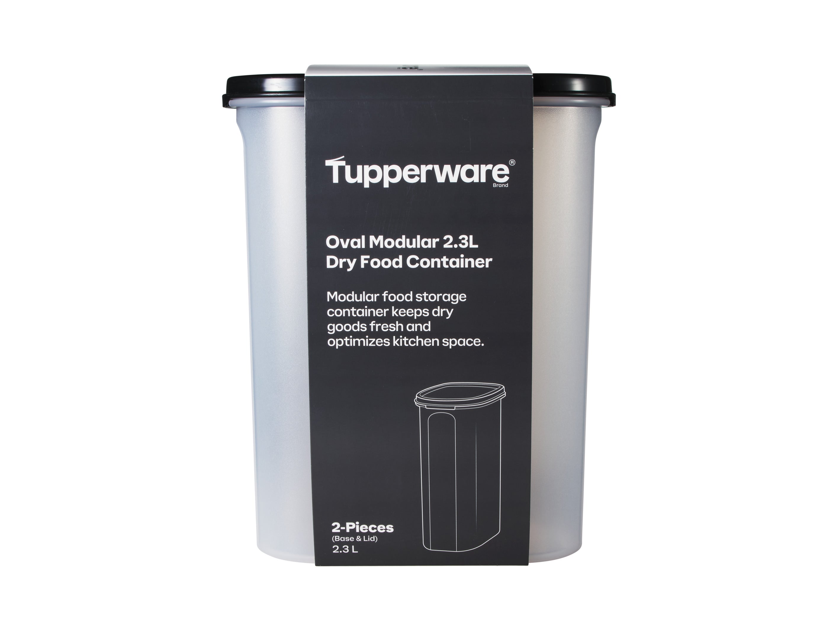 Tupperware Modular Oval Dry Food Container 2.3L