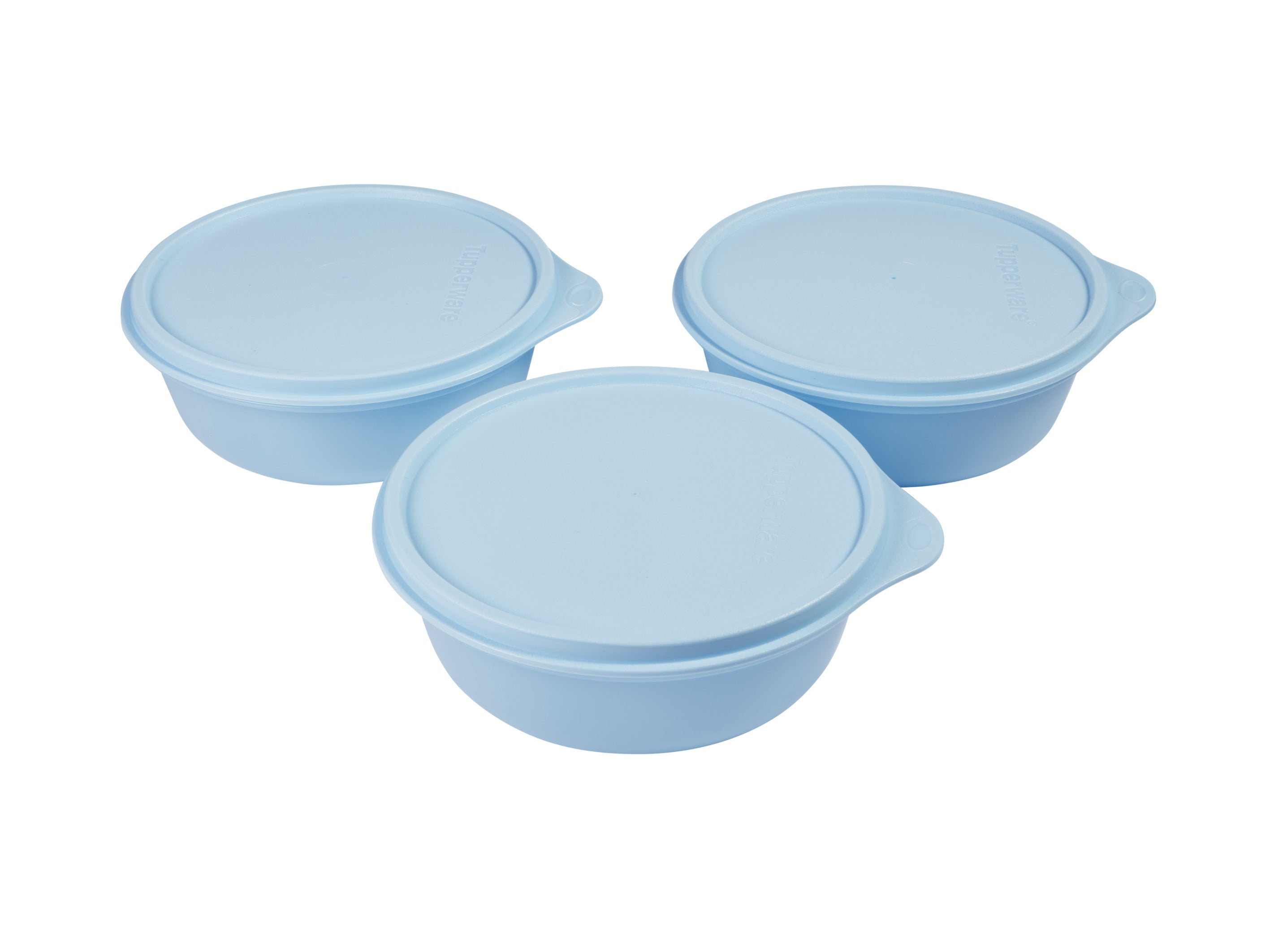 Tupperware Modular Medium Size Bowl Set of 3 600ml Blue - Gift Boxed