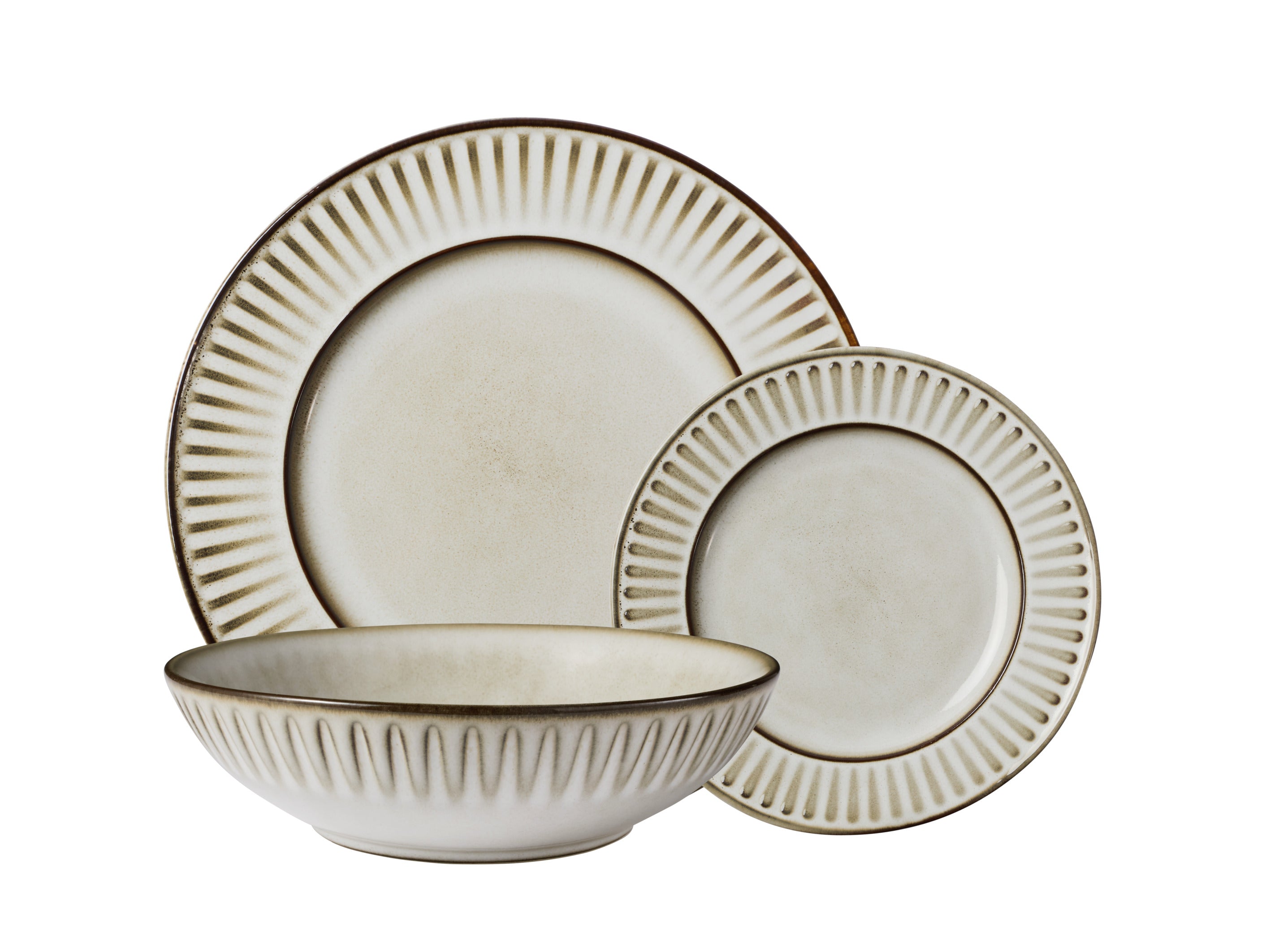 Casa Domani Leros Rim Dinner Set 12pc Gift Boxed