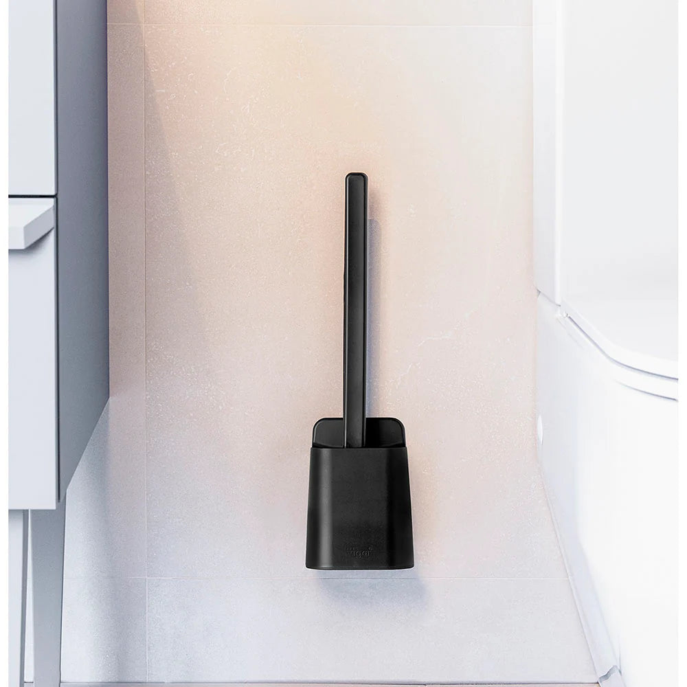 Vigar Essential Eco Wall Mounted Toilet Set 40x7cm - Black