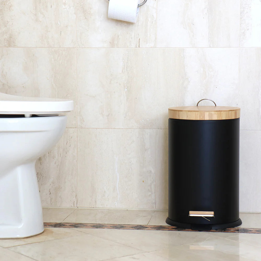 Eco Basics Rubbish Bin Square 20L - Black