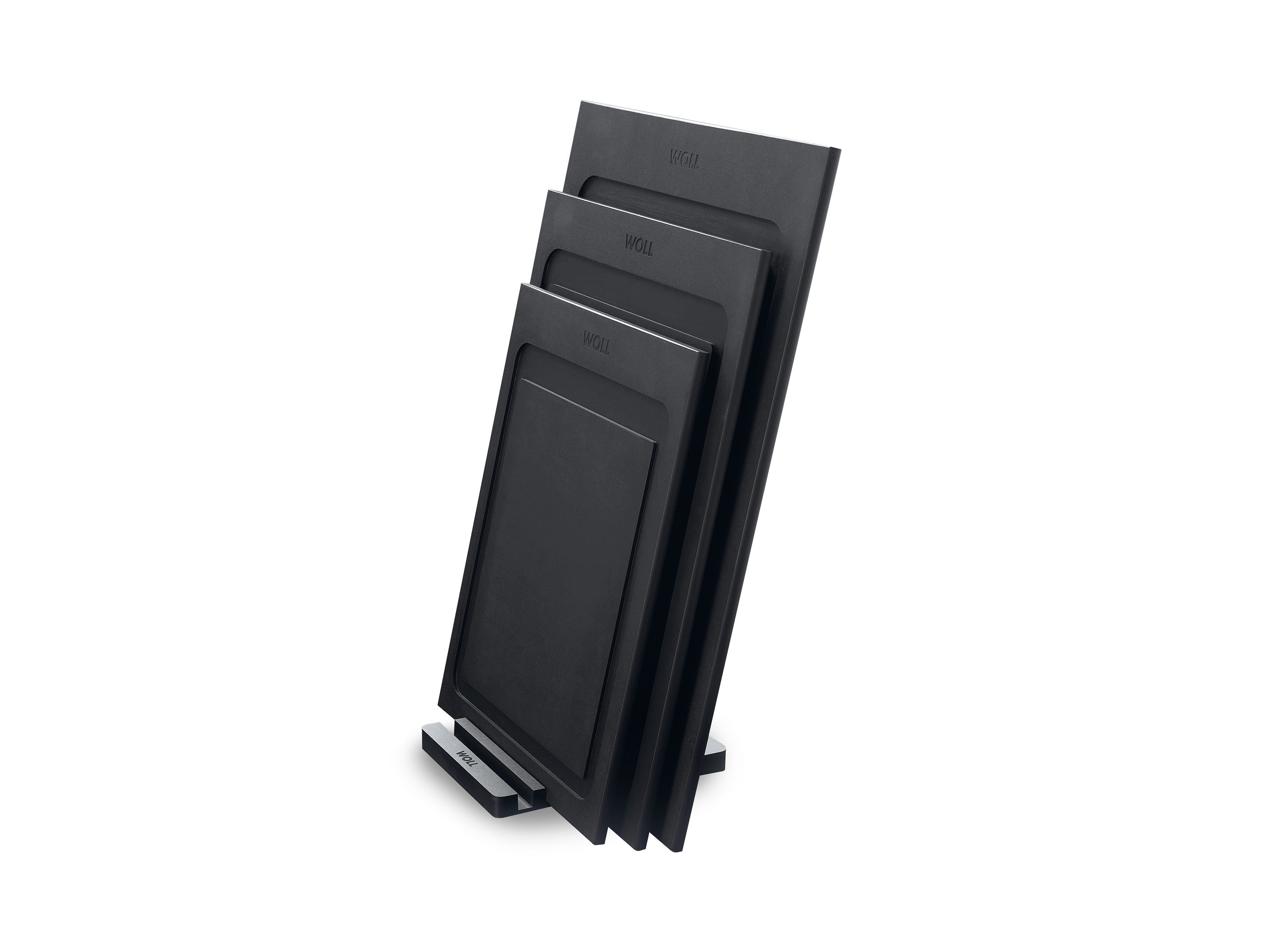 Woll Cut & Serve Board Black - 35x25x0.7cm