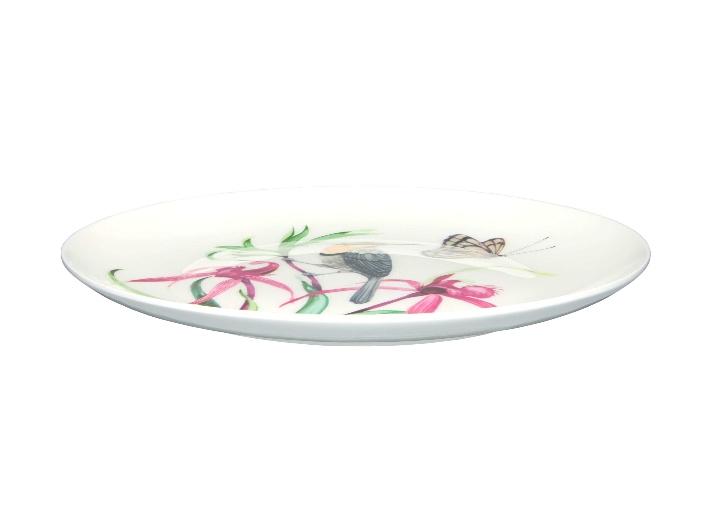 Maxwell & Williams Eloise Short Lyric Coupe Plate 20cm - Spinebill Honeyeater
