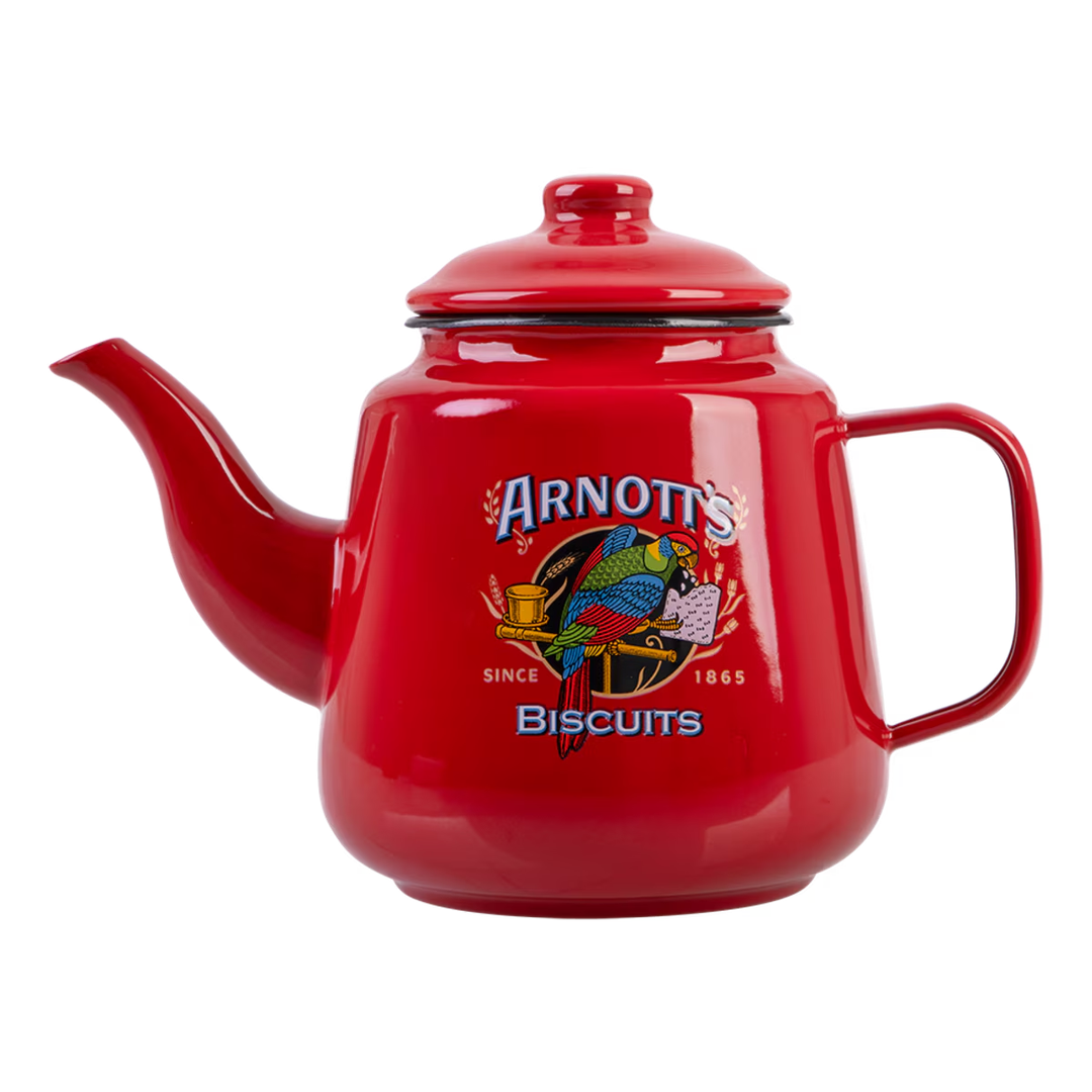 Rojo Arnott's Enamel Teapot 1.4L - Red