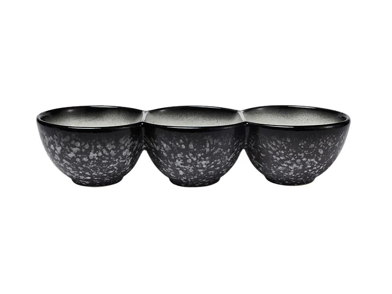 Maxwell & Williams Caviar Granite Divided Serving Bowl 30x6.5cm