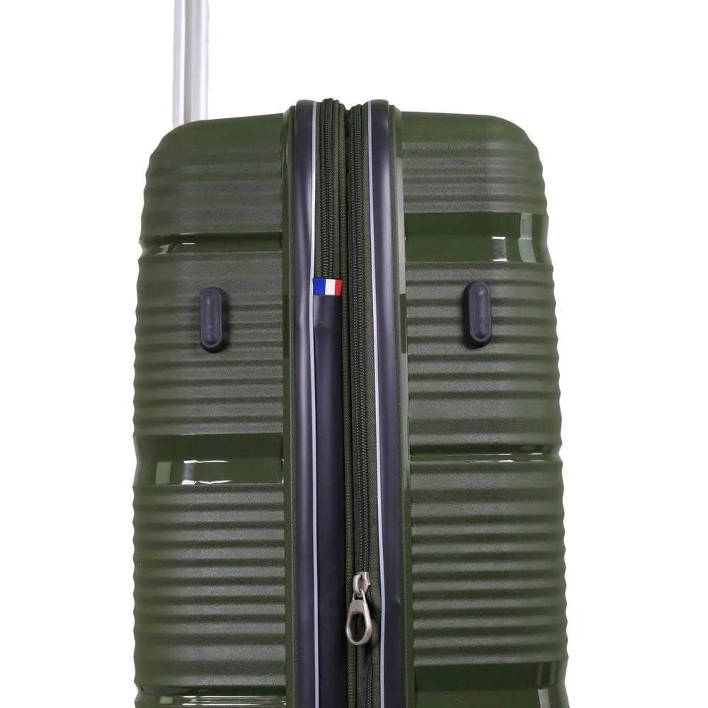 Pierre Cardin Normandy Hard Shell Suitcase 73cm Medium - Green