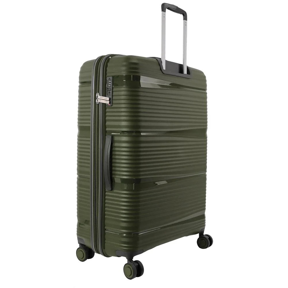 Pierre Cardin Normandy Hard Shell Suitcase 73cm Medium - Green