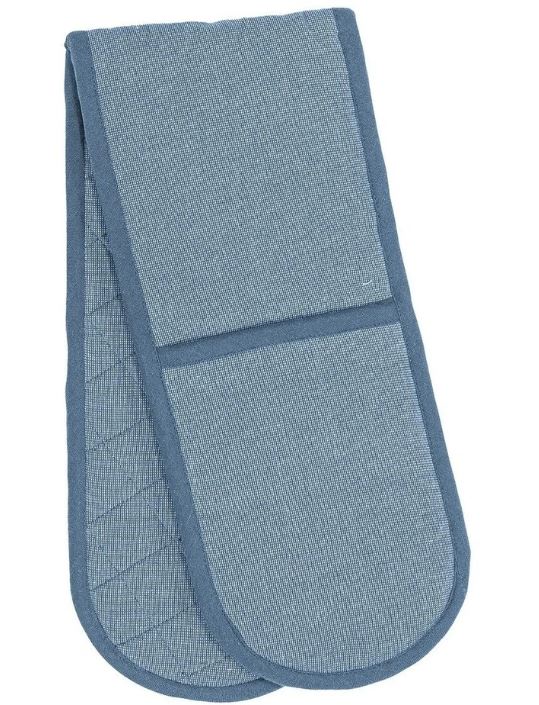 Ladelle Eco Recycled Blue Double Oven Mitt
