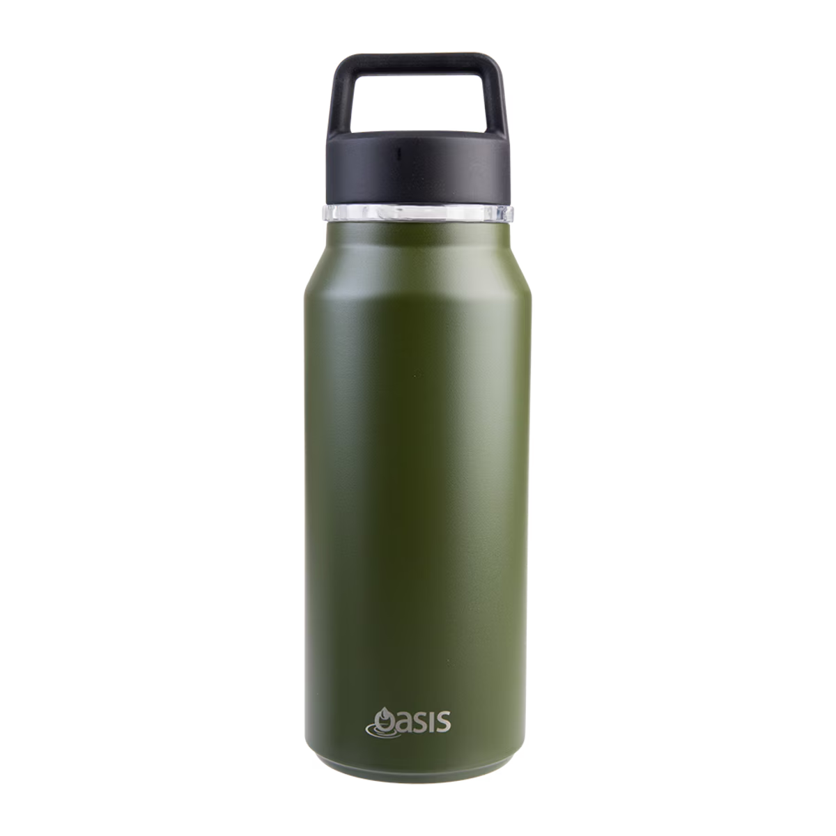 Oasis Stainless Steel Double Wall Insulated 'Summit' Drink Bottle with Chug Spout 1L - Forest Green