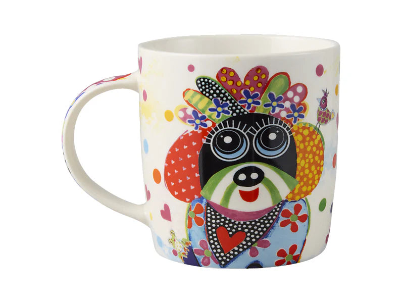 Maxwell & Williams Donna Sharam Kaleidoscope Mug 370ml - Bestie - Gift Box