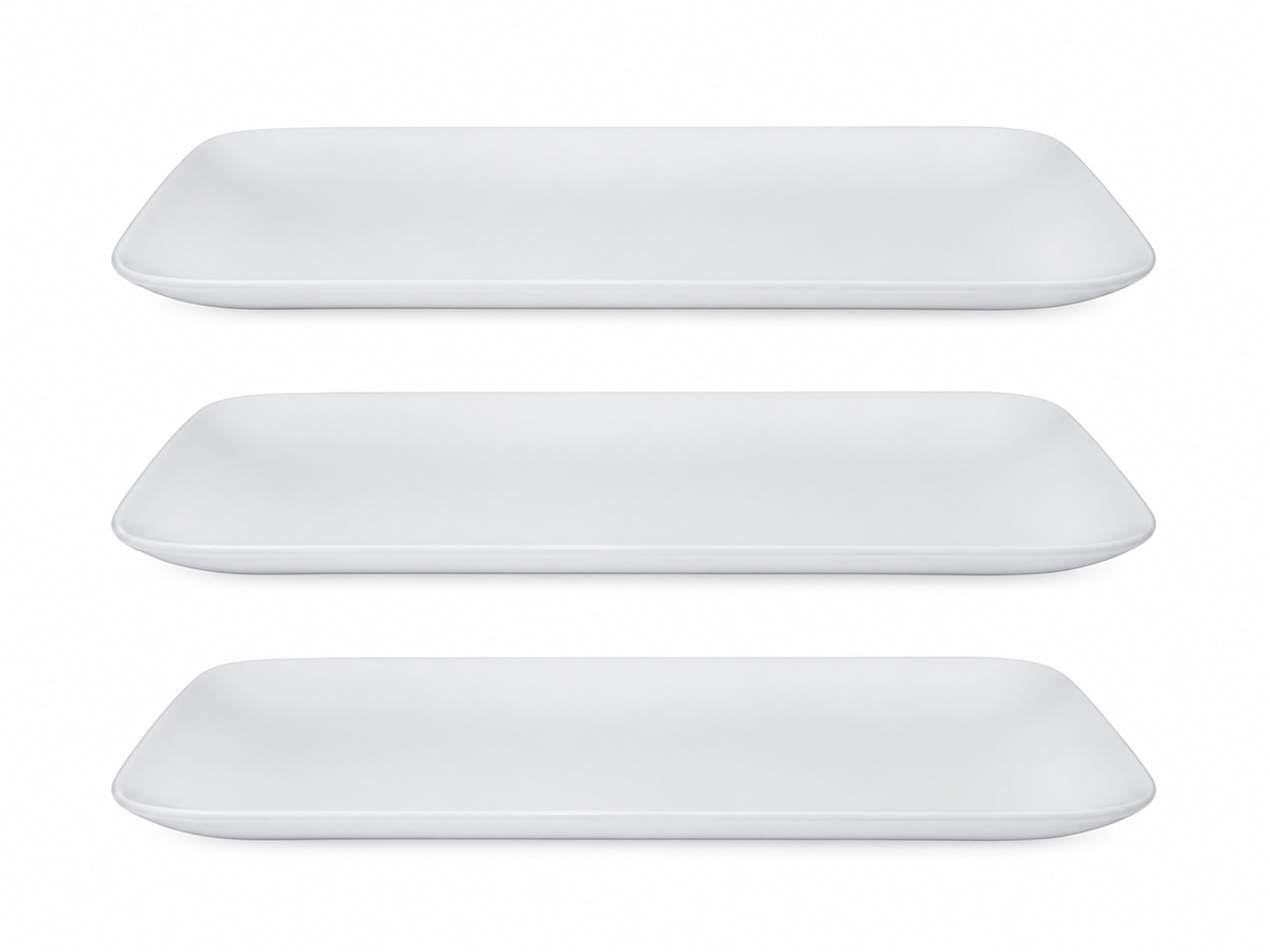 3x Maxwell & Williams Cashmere Rectangular Platter - 31x19cm