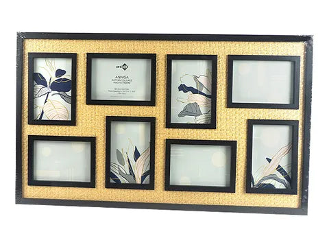 Annisa Rattan Frame 10x15cm - 8 in 1 Collage Frame