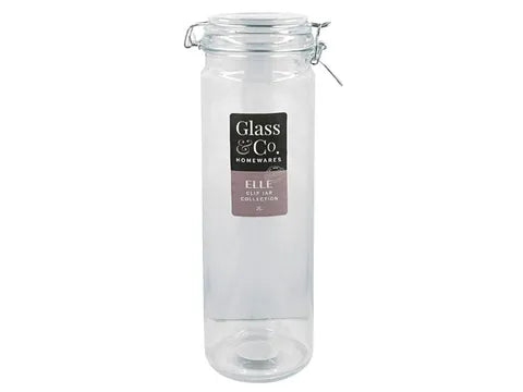 Elle Round Spaghetti Clip Jar - 2L