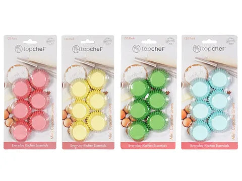Top Chef Mini Cupcake Liners - Pack of 120 - 4.2x3x2cm