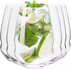 Krosno Inel Highball Glasses - Set of 6 Gift Boxed - 560ml (Made in Poland)