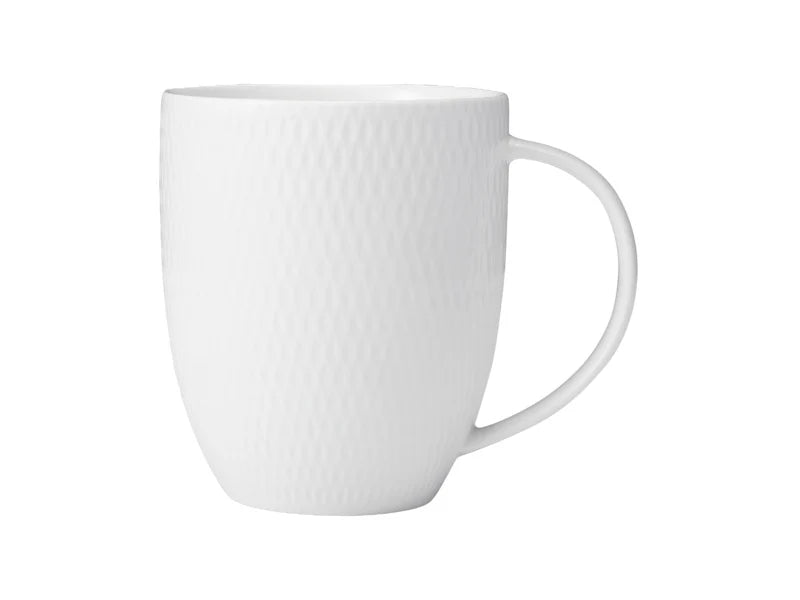 Maxwell & Williams White Basics Diamonds Coupe Mug 420ml