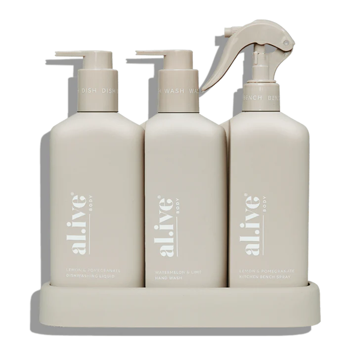 al.ive Kitchen Trio 300ml - Lemon & Pomegranate + Watermelon & Lime (Made in Australia)