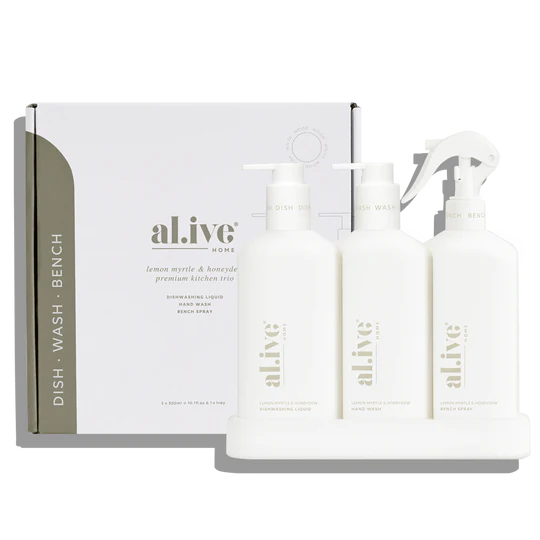 al.ive Kitchen Trio 300ml - Lemon Myrtle & Honeydew (Made in Australia)