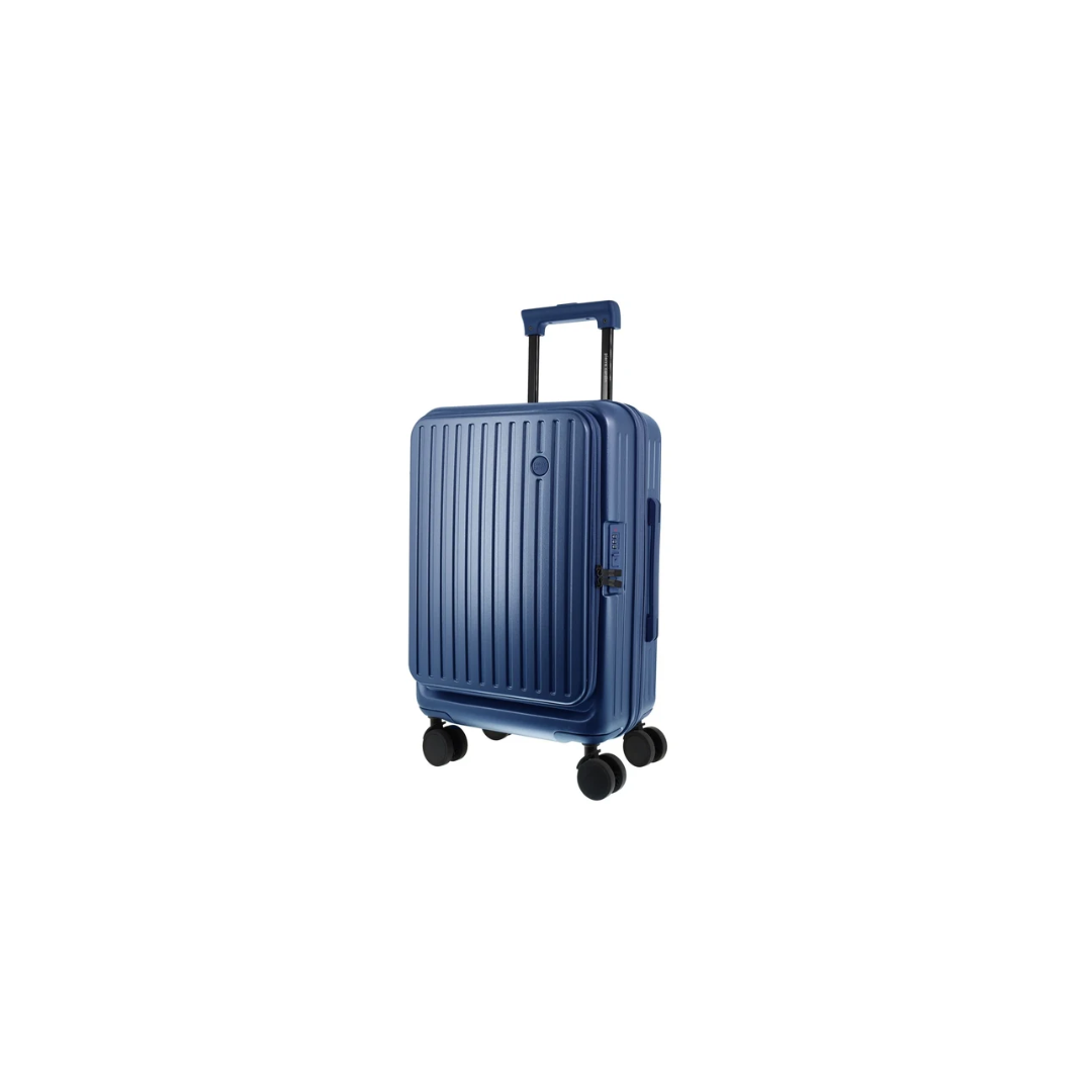 Pierre Cardin Escapade Hard Shell Suitcase 55cm Cabin - Steel