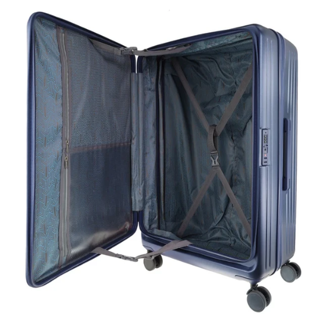 Pierre Cardin Escapade Hard Shell Suitcase 81cm Large - Steel