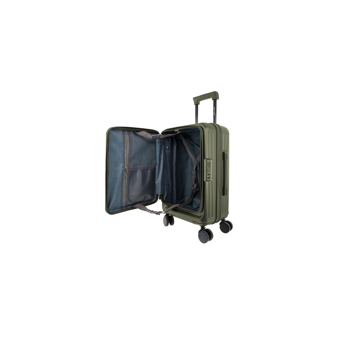 Pierre Cardin Escapade Hard Shell Suitcase 55cm Cabin - Khaki