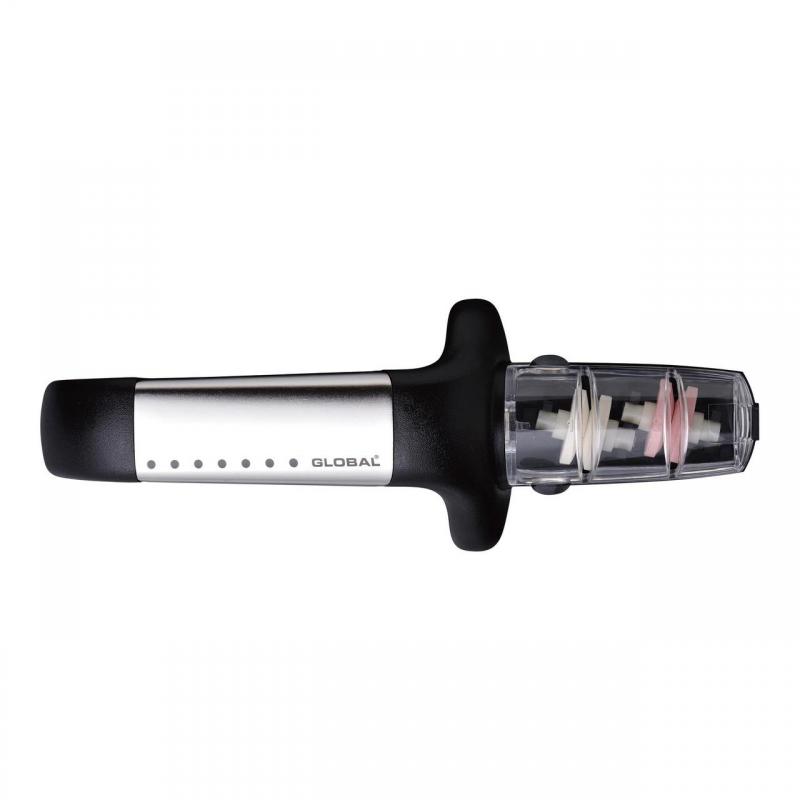 Global 2 Stage Water Sharpener - Stainless Steel
