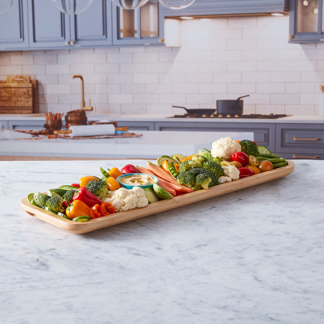 Farberware Build-a-Board Bamboo Platter - 17.7 x 55.8 cm