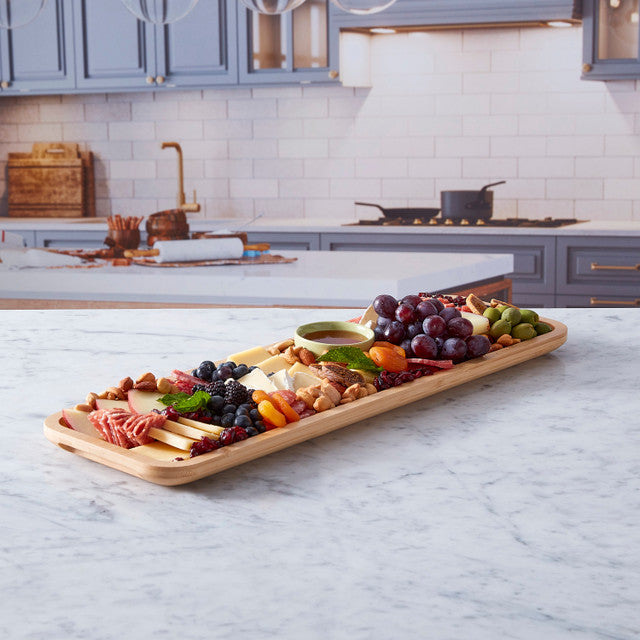 Farberware Build-a-Board Bamboo Platter - 17.7 x 55.8 cm