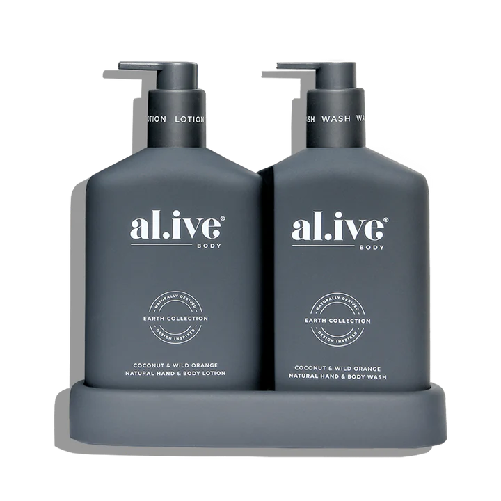 al.ive Body Wash & Lotion Duo in Coconut & Wild Orange (Made in Australia)