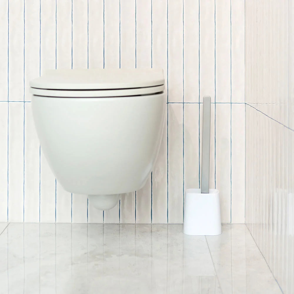 Vigar Essential White Eco Toilet Brush & Bowl Set