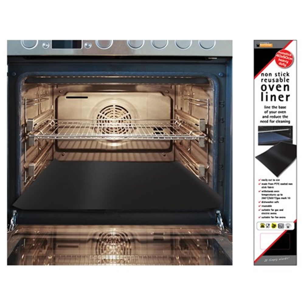 Toastabag Non-Stick Reusable Oven Liner 40x50cm - Black