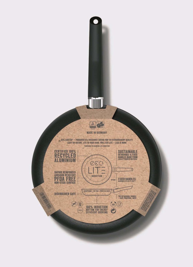 Woll Eco Lite Fix Handle Induction Frypan - 20cm