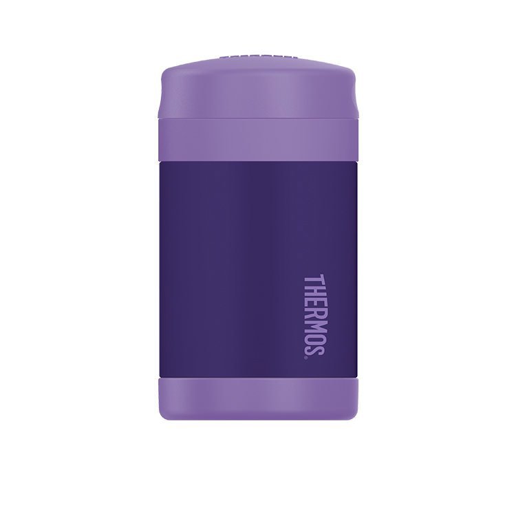 Thermos 470ml Funtainer Food Jar With Spoon - Stainless Steel - Purple