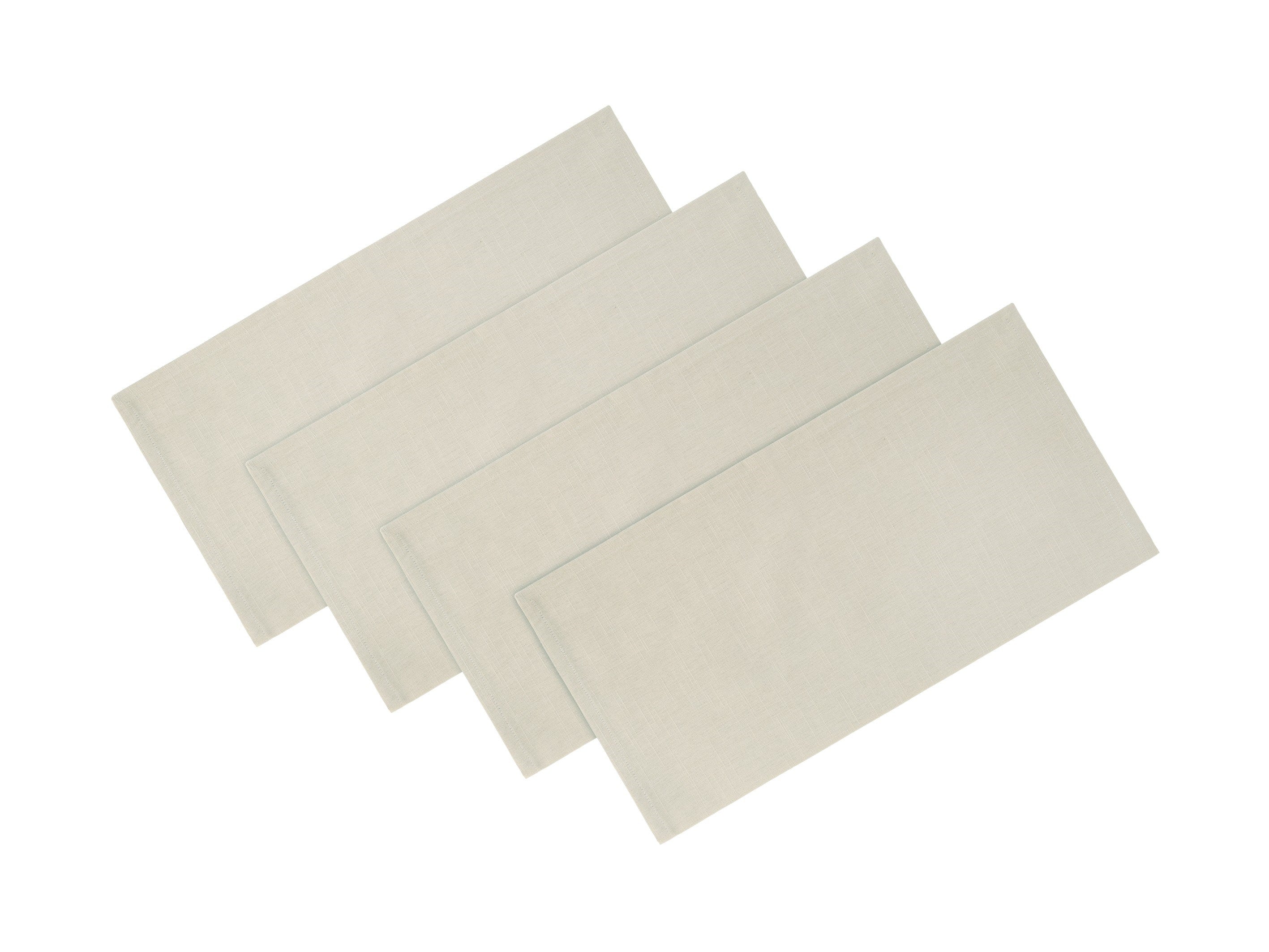 Maxwell & Williams Cotton Classics Cotton Napkins - Set of 4 - 45x45cm - Pebble