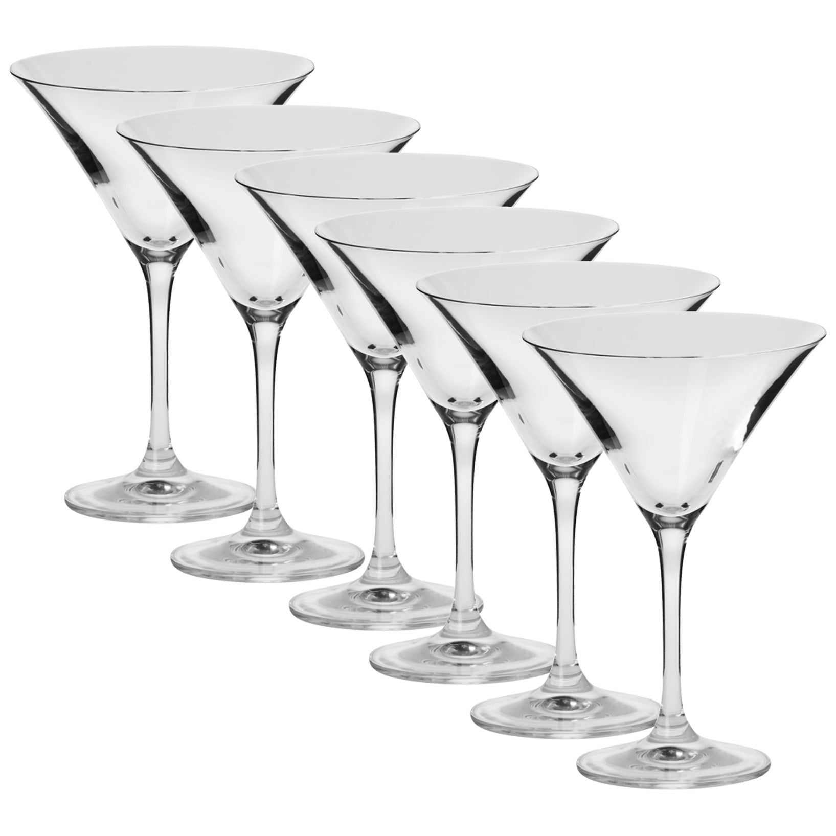 Krosno Avant-Garde Martini Glasses 240ml Set of 6 (Made in Poland)