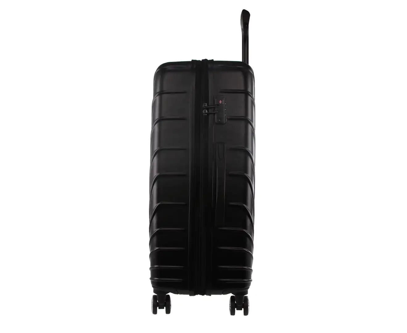 Pierre Cardin Hard Shell 4 Wheel Suitcase - Large - Black - Expandable - Lightweight
