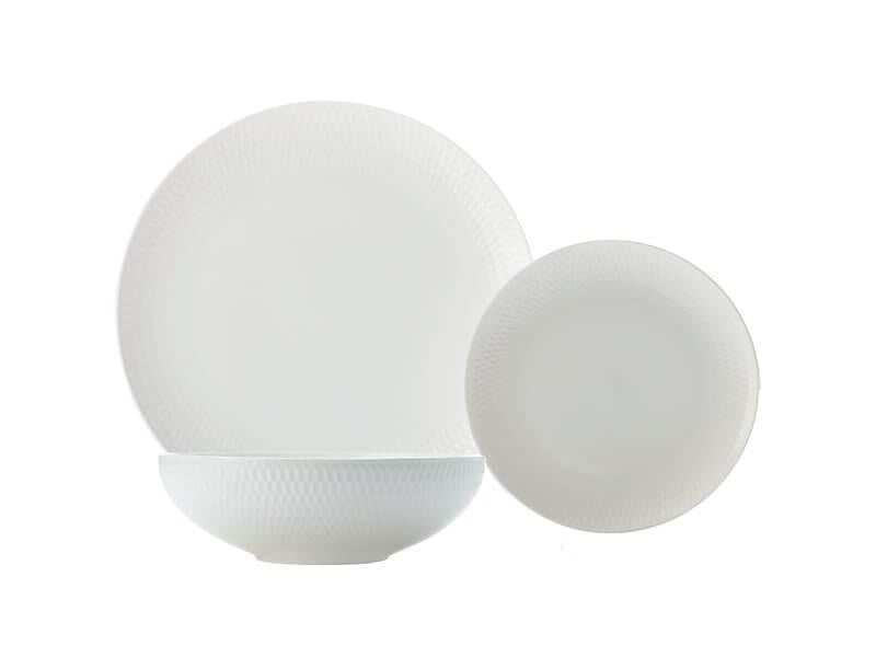 Maxwell & Williams White Basics Diamonds Dinner Set 12pc