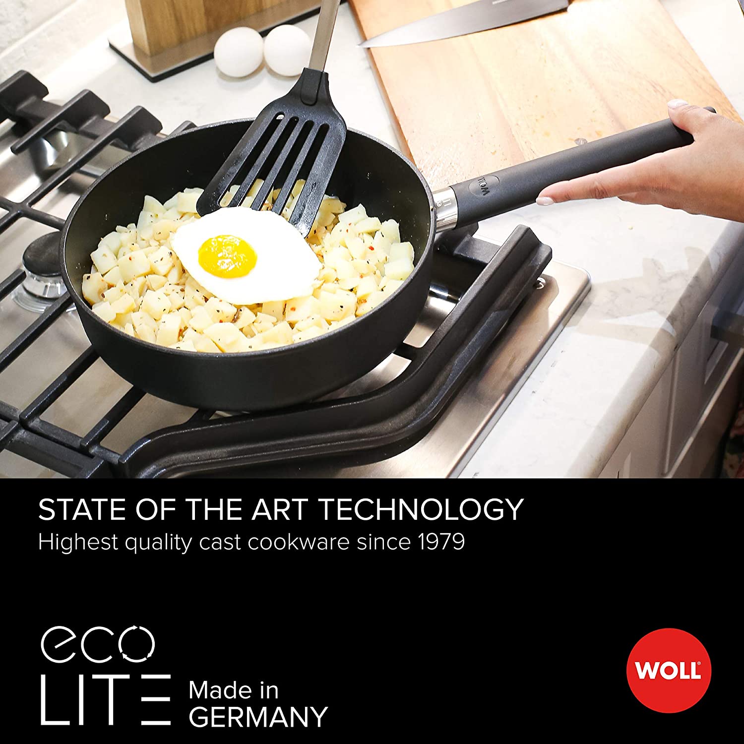 Woll Eco Lite Fixed Handle Induction Saute Pan - 28cm/3.5L