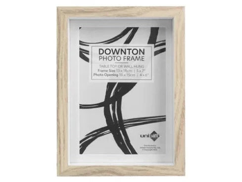 Downtown Matt Frame Natural/White 13x18cm/5x7" to 4x6"